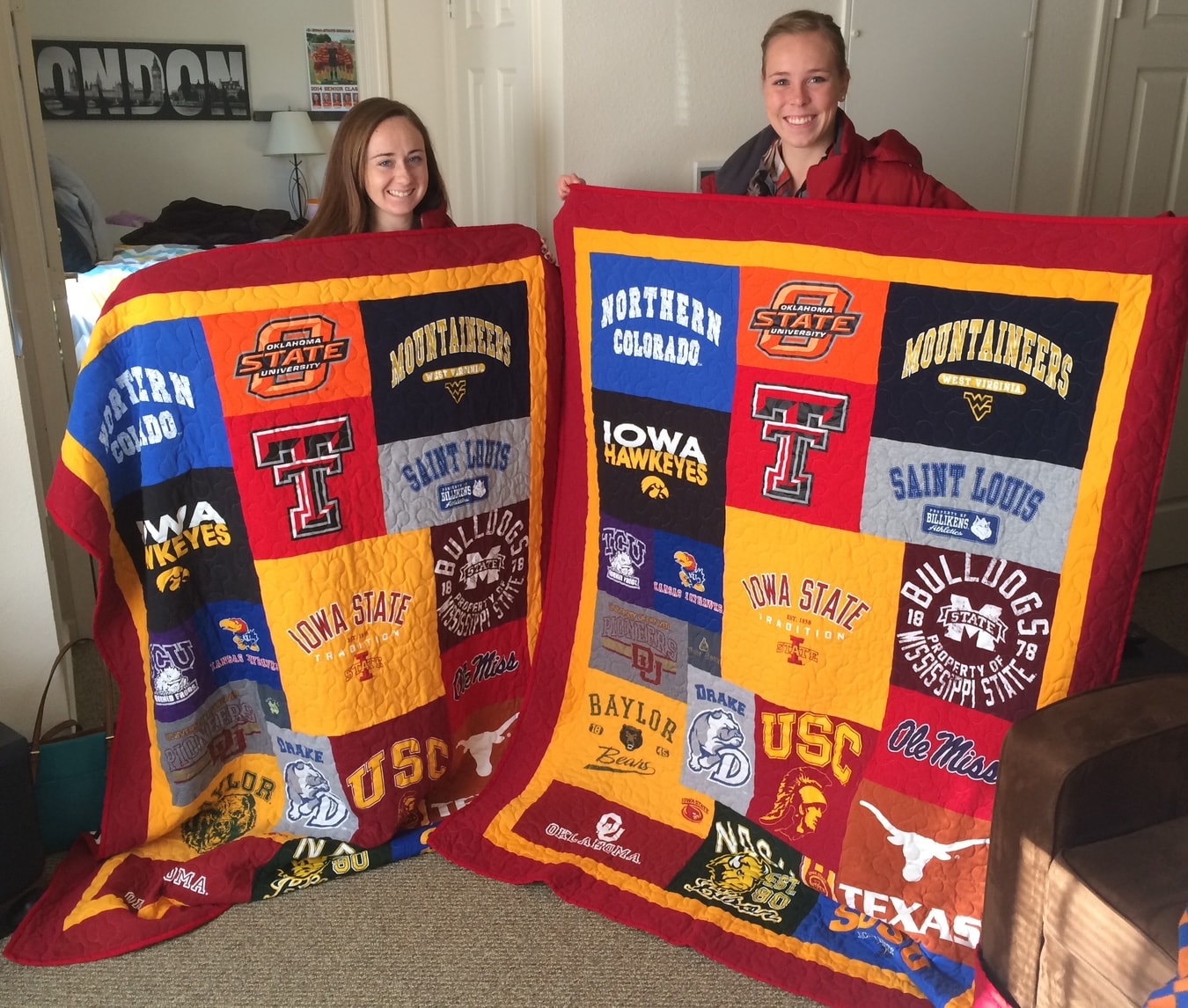 ISU soccer t-shirt quilt