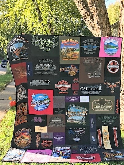 Harley-Davidson t-shirt quilt