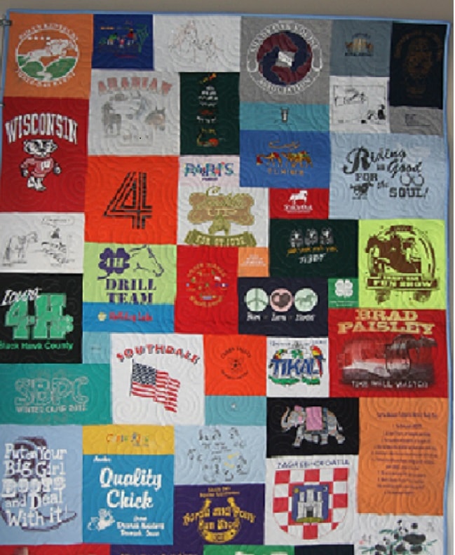 Custom t-shirt quilt