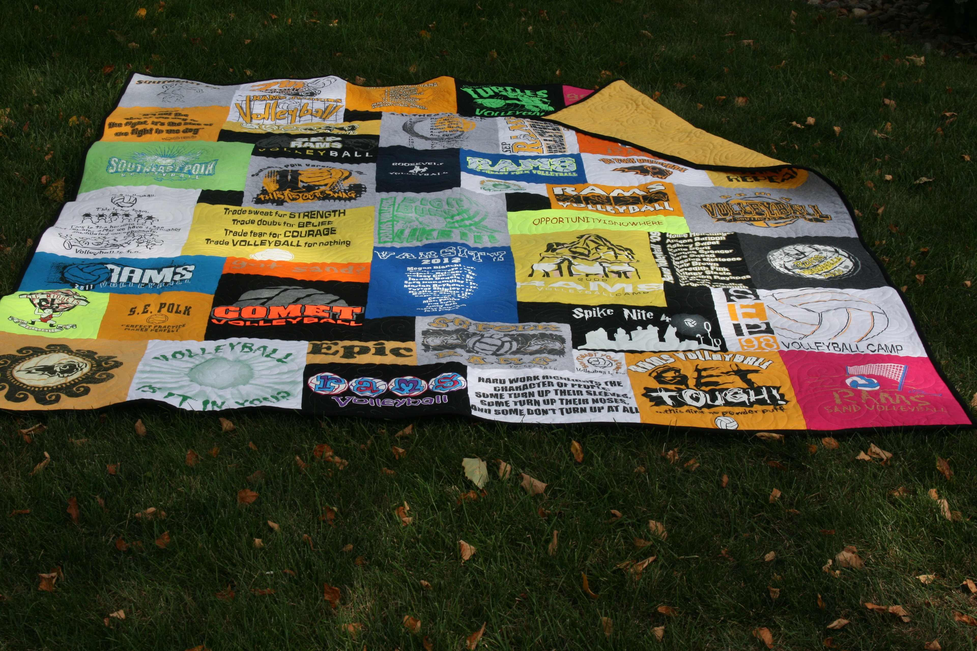 Custom t-shirt quilt